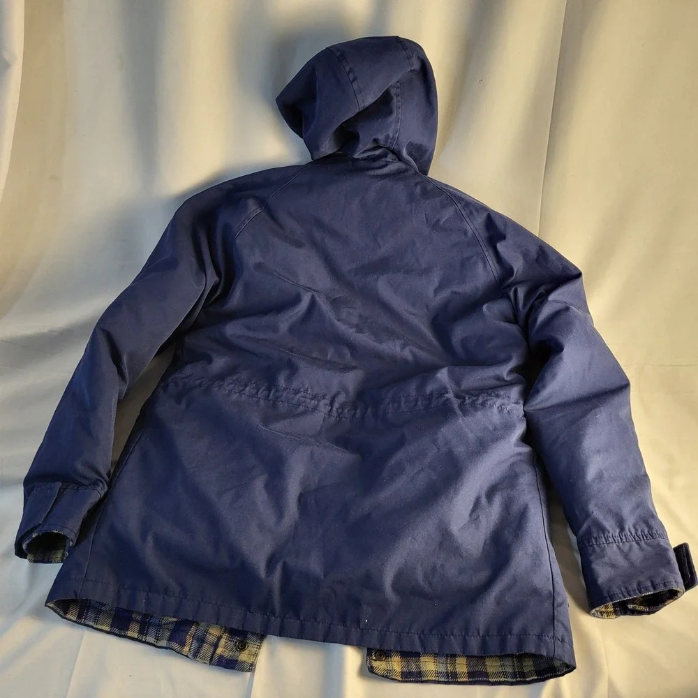 Vintage Sz S Northwest Territory 3 in 1 Jacket Flannel Lined + Vest Hood Navy